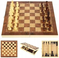 Backgammon/Chess Wooden with Pawns 35x35cm Backgammon/Chess Wooden with Pawns 35x35cm