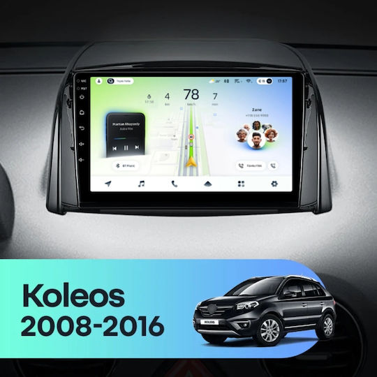Teyes Cc4l Dts Car Navigation Renault Koleos 2008 2016 6+64gb 9" Qled Qualcomm 2ghz Android 4g Bluetooth 5.1 Dsp Variant B