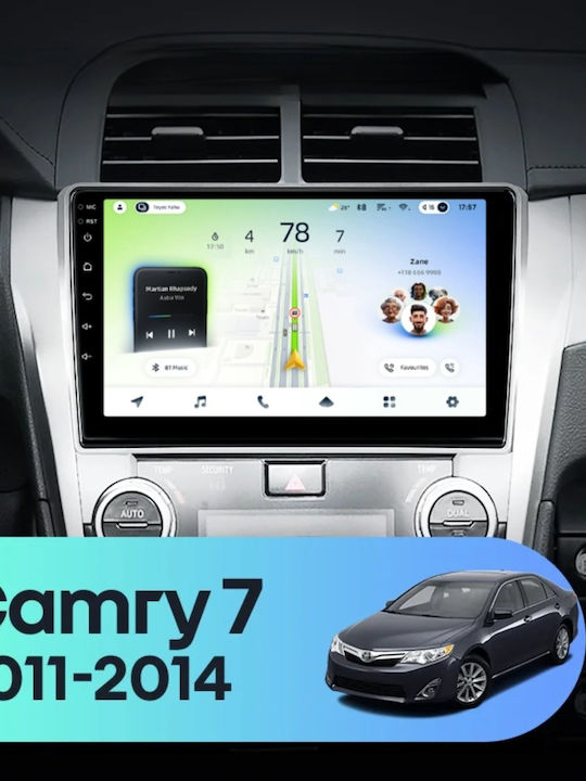 Teyes Cc4l Dts Navigație Auto Toyota Camry 7 2011-2014 6+64gb 10.2" Qled Qualcomm 2ghz Android 4g Bluetooth 5.1 Dsp Variant A