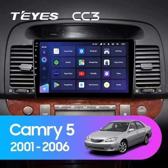 Teyes Cc4 Pro Ai Assisted Car Navigation Toyota Camry 5 2001-2006 8+128gb 9.5" Qled Android 13 5g 7.1 Dsp Carplay