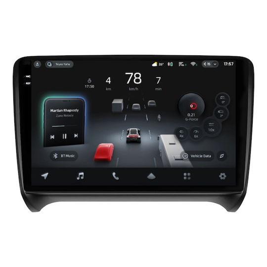 Navigație Auto Asistență AI Teyes CC4 Pro Audi TT 8J 2006-2014 8+128GB 9.5" QLED Android 13 5G 7.1 DSP CarPlay