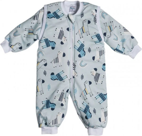 Tender Sac de dormit de iarnă cu picioare Classic Zebra Eco 2.5 tog Eco Blue