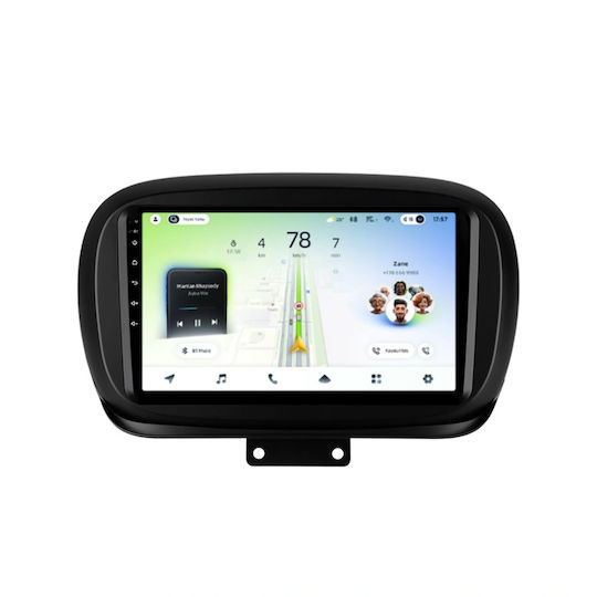 Teyes Автомобилна Аудио Система за Fiat 500X 2014-2018 (Bluetooth/USB/Вграден Wi-Fi/GPS/Apple CarPlay/Android Auto) с Touch Screen 9"