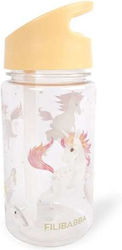 Filibabba Kids Water Bottle Thermos Unicorn 400ml Transparent