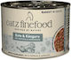 Catz Finefood Wet Cat Food for Adult Cats with Duck and Meat Grain Free 190gr