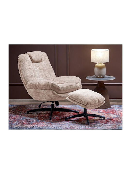 Houston 2179 Swivel Armchair with Footstool Lig...