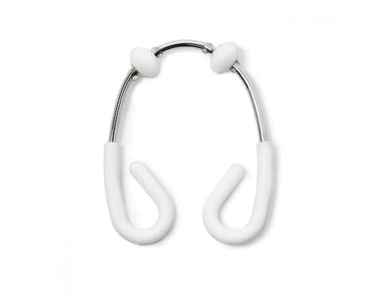 Set Bathroom Curtain Rings Umbra Flex Double White 12 Pieces-11512
