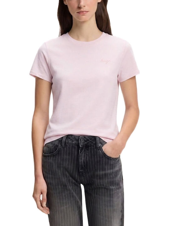 Hugo B Logo Damen T-Shirt Rosa