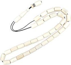 Kompologadiko Worry Beads from White Camel Bone