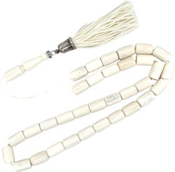 Kompologadiko Worry Beads from White Camel Bone