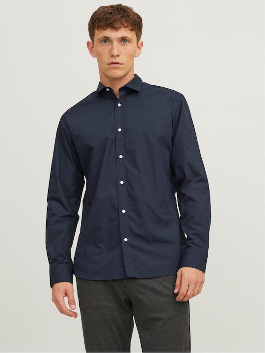 Jack & Jones Μακρυμάνικo Πουκάμισο Μπλε
