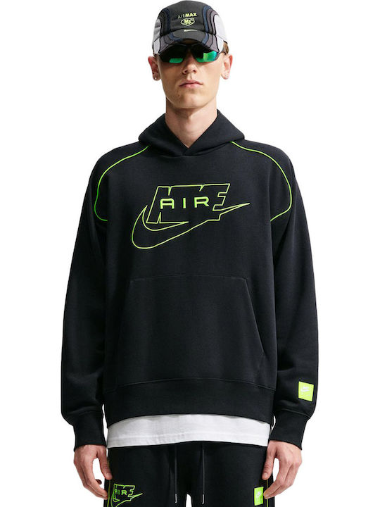 Nike Sportswear Air Φούτερ με Κουκούλα Μαύρο