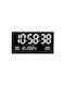 Digital White Wall Clock
