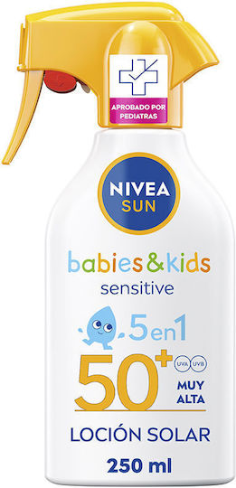Nivea SUN BABIES & KIDS SPF50+ Αδιάβροχο Παιδικό Αντηλιακό Spray 250ml
