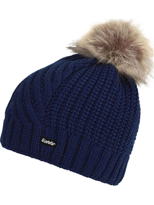 Lux Beanie Women's Knitted Beanie in Blue Color