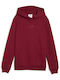 Детски Суичър с Качулка и Джобове Бордо Hoodie Fl