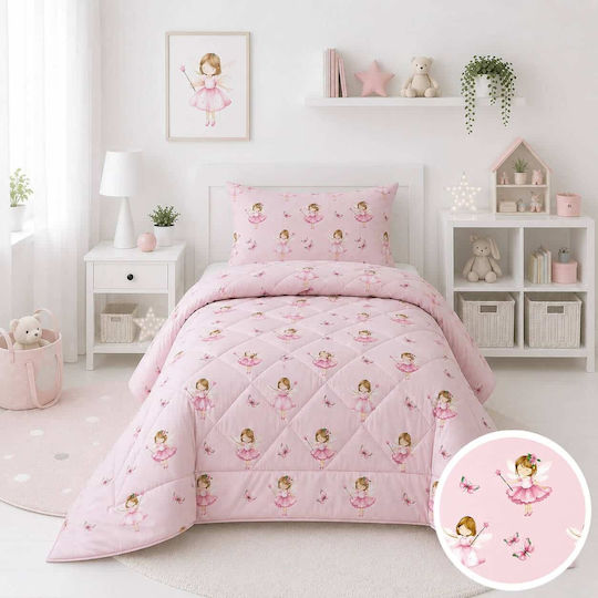 Astron Italy Kinderbettdecke Einzel mit Mikrofaser Fabelhaftes Mädchen 160x240cm
