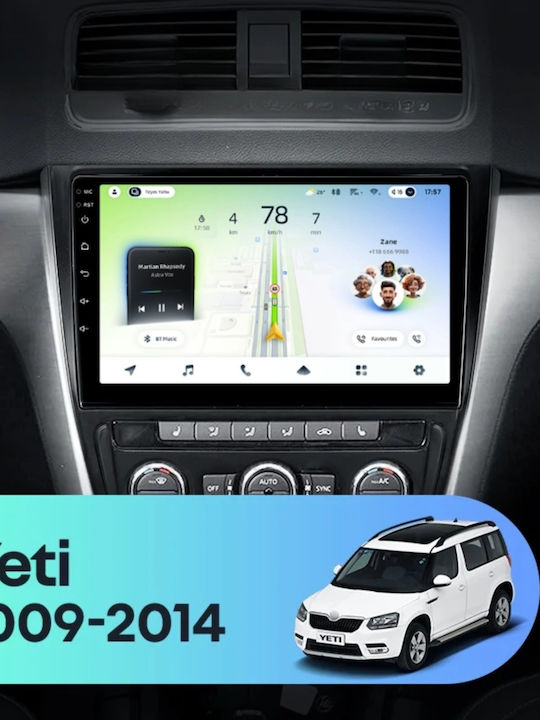 Teyes Cc4l Dts Navigație Auto Skoda Yeti 2009-2014 6+64gb 10.2" Qled Qualcomm 2ghz Android 4g Bluetooth 5.1 Dsp Variant B