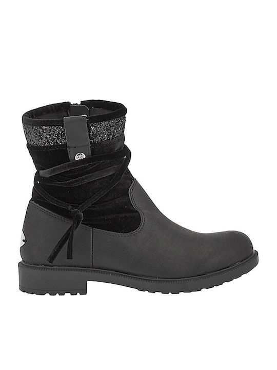 Lulu Kids Black Ankle Boots