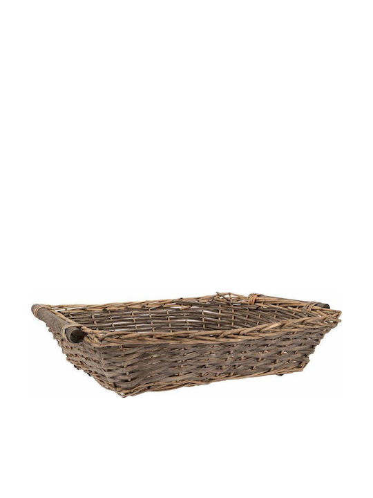 Iliadis Decorative Wicker Basket Grey 57x44x15cm