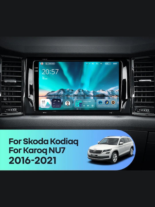 Teyes Cc4 Navigație Auto Skoda Kodiaq 2017-2021 6+128GB 9.5" QLED Octa-Core 2.7GHz Android 4G Bluetooth 5.1 DSP Variantă B
