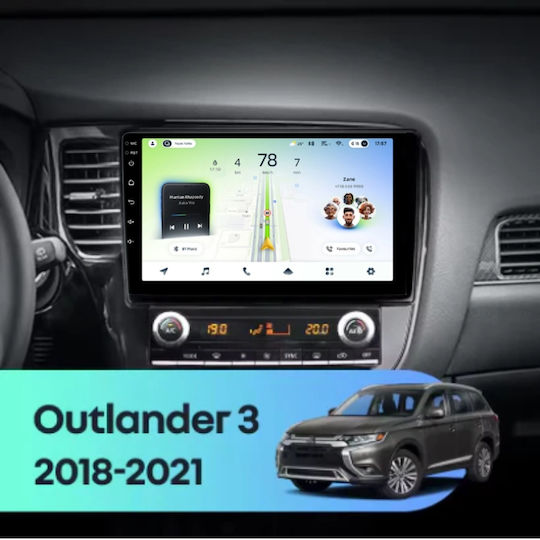 Teyes Cc4l Dts Автомобилен Навигационен Mitsubishi Outlander 3 2018-2021 6+64GB 10.2" Qled Qualcomm 2GHz Android 4G Bluetooth 5.1 DSP Версия B