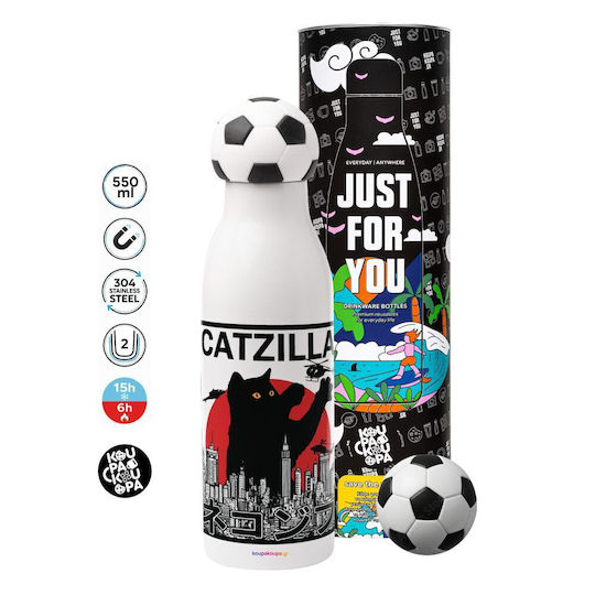 Koupakoupa Catzilla Stainless Steel Thermos Bottle 550ml