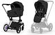 Cybex E-Priam Comfort Reversible 2 in 1 Baby Stroller Suitable for Newborn Sepia Black / Matt Black