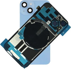 Sticlă Spate iPhone 15 Cu Orificiu Mare Cameră Albastru Compatibil Sticlă Spate iPhone 15 Cu Orificiu Mare Cameră Albastru Compatibil