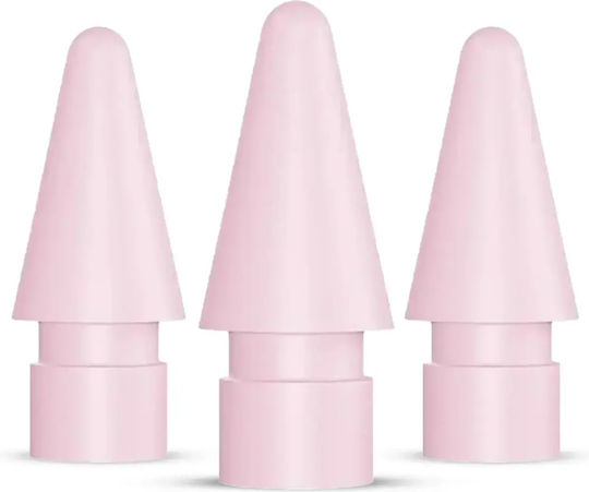 Replacement Apple Pencil Buddi Pen Tips Set Stylus Tips Buddi Wave 3 Pieces Pink 8719246579721