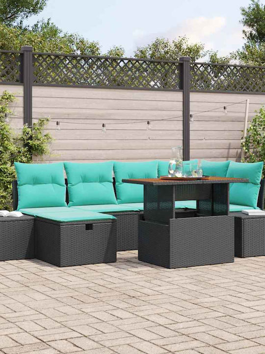 vidaXL Garten- und Outdoor-Möbelsets 7 Stück mi...