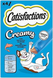 Catisfactions Cremige Katzenleckerlis & Snacks mit Lachs 4x10g Catisfactions Cremige Katzenleckerlis & Snacks mit Lachs 4x10g