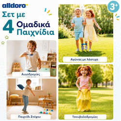 Alldoro Σετ 4 Παιχνίδια Τσουβαλοδρομίες Αυγοδρομίες Παιχνίδι Στόχων Αγώνας Λάστιχα