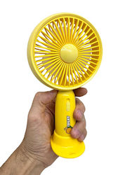 Ventilator De Mână USB Galben JPT-764789844 Ventilator De Mână USB Galben JPT-764789844