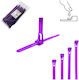 Tretytka Plastic Cable Tie 200mmx4.8mm In Purple Colour (1 Piece)