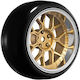 Louise Set Roată Drift 1/10 Cu 14 Spițe + Anvelopă Bronz 2 4 6 8mm Offset 12mm Hex 4 Bucăți