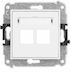 Mecanism Prizele Pentru Antene TV Dual Multimedia Fără Modul Keystone Standard Alb Igm-2p