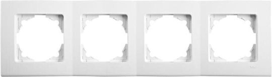 Panasonic Linnera S Wechselrahmen 4x Weiß Hochglanz 91480004