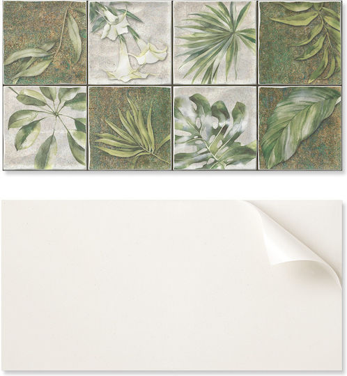 PVC Tile Pack Self Adhesive Design Sheets Bedroom Nature Mosaic 10x40x20 cm
