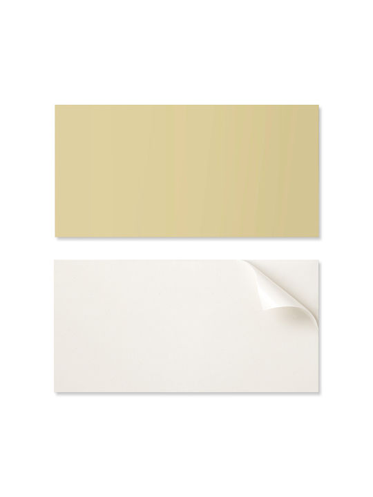 Panou Decorativ de Perete din Vinil Print 100x50 în Galben Pastel