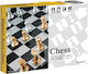 Magnetisches Schach aus Holz 46x46cm