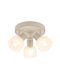 Globo Lighting Τριπλό Σποτ με Ντουί E14 σε Μπεζ Χρώμα