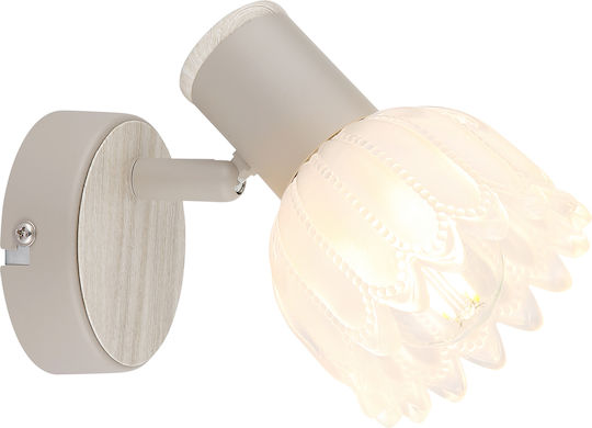 Globo Lighting Spot Monospot Cu Bază De Bec E14 În Culoare Bej