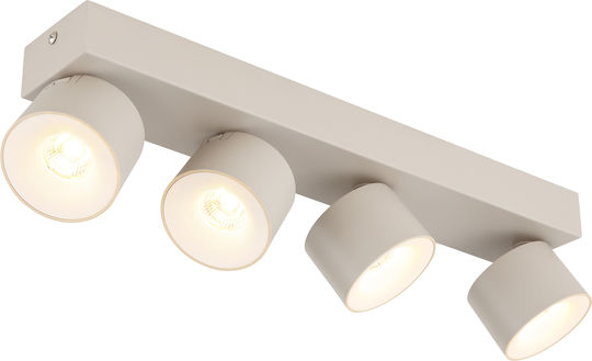 Globo Lighting LED Warmes Weiß Decken- und Wandleuchte in Beiger Farbe