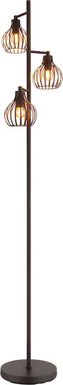 Globo Lighting Φωτιστικό Δαπέδου Υ161εκ. με Ντουί για Λαμπτήρα E14 Πορτοκαλί