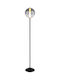 Globo Lighting LED Подова Лампа В152см с Топла Бяла Светлина 1961lm Черна