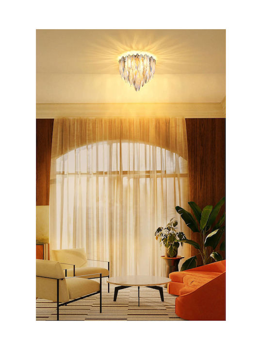 Globo Lighting Luminiță De Tavan Montată Auriu Cu Bază De Bec E14