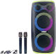 Kimiso Karaoke Speaker with Wireless Microphones and Lighting Effects QS-289 260486_g Green