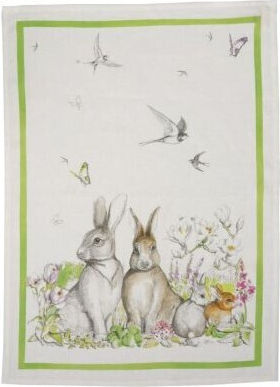 Tessitura Toscana Telerie Remi Verde Tea Towel In Green Color