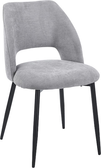Lamett Dining Chairs with Fabric Upholstery Grey 2 pcs 51x58x82cm